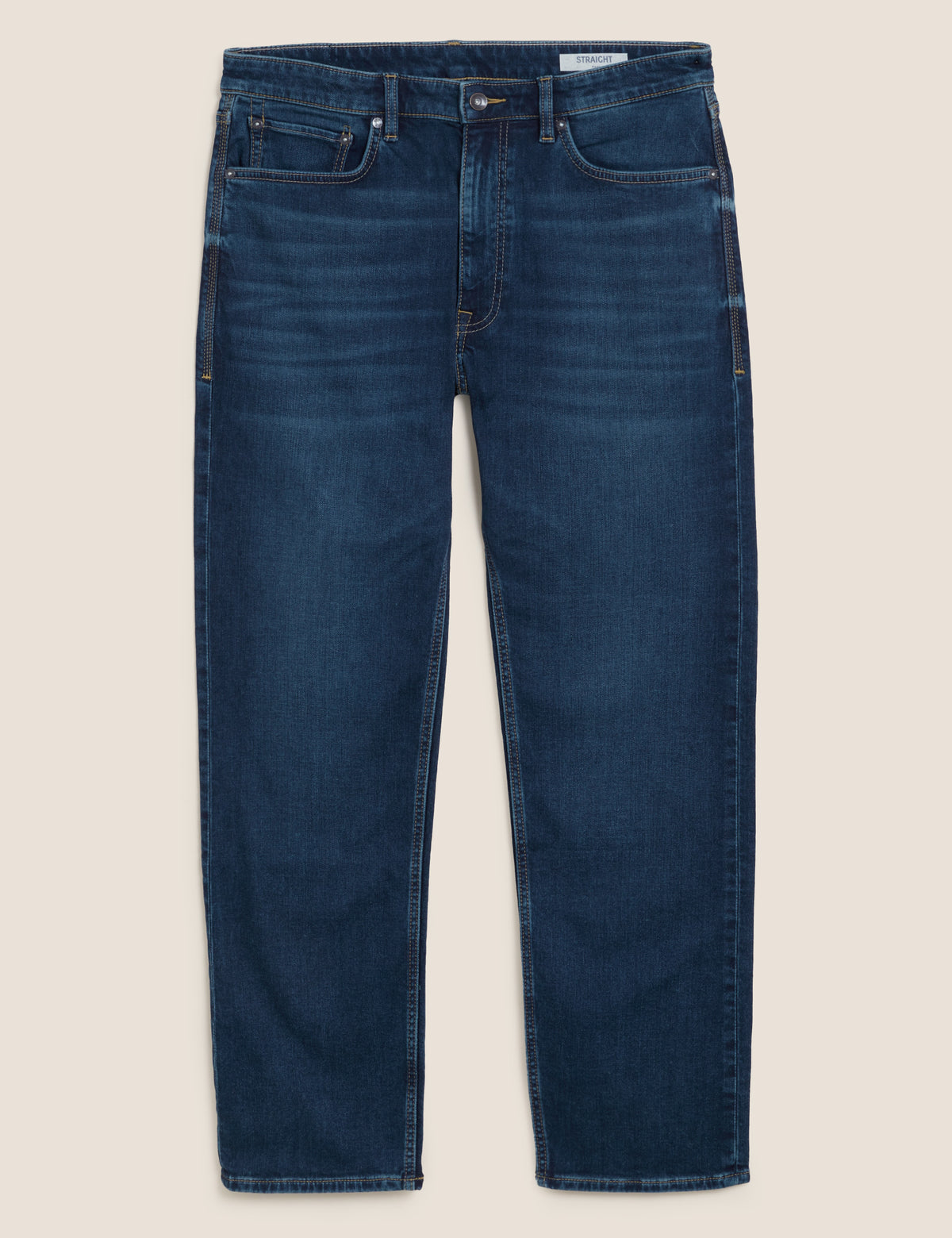 Pantalón vaquero elástico de punto