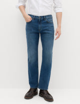 Pantalón elástico de corte recto