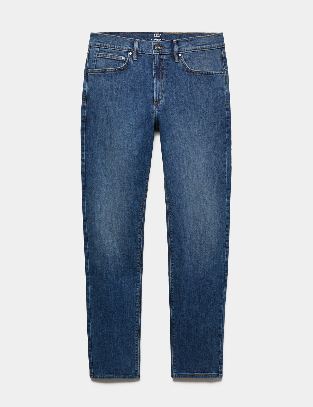 Pantalón elástico de corte recto