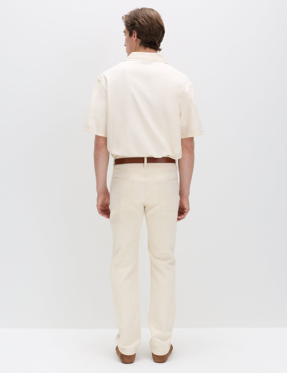 Pantalón elástico de corte recto