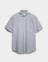 Camisa de lino manga larga a rayas