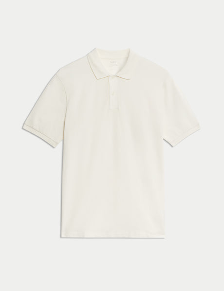 Polo liso de manga corta