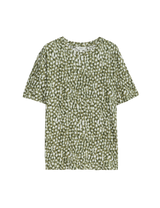 Camiseta básica de manga corta y escorte pico de corte relax