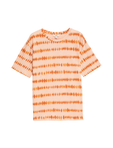 Camiseta básica de manga corta y escorte pico de corte relax