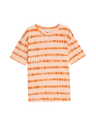 Camiseta básica de manga corta y escorte pico de corte relax