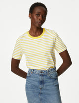 Camiseta rayas de manga corta