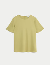 Blusa básica de manga corta