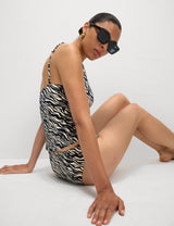 Tankini con diseño Cebra