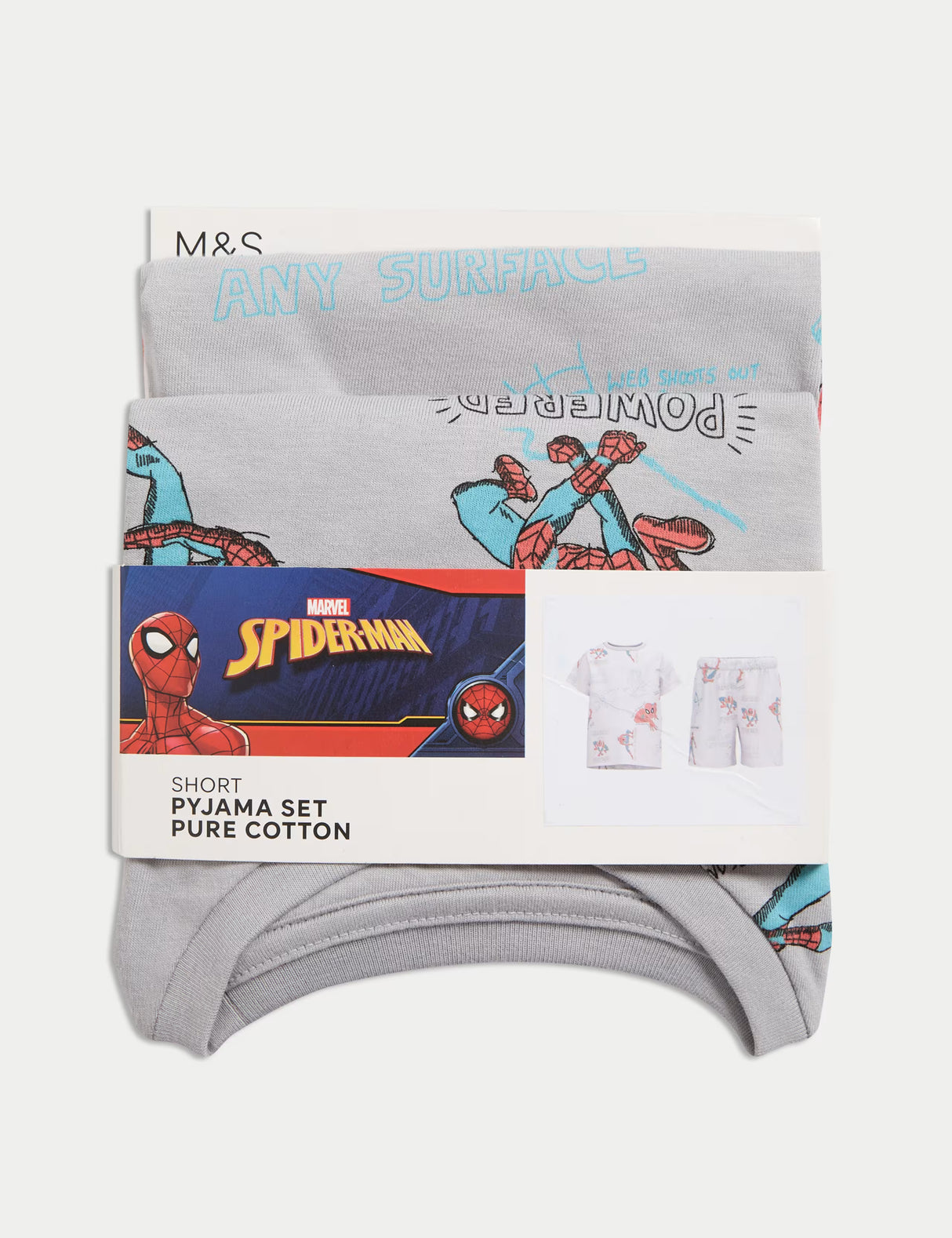 Pijama corto diseño Spiderman