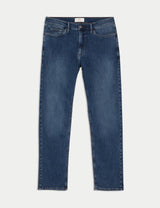 Pantalón elástico de corte recto
