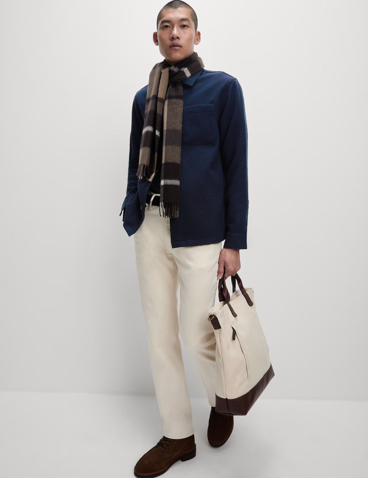 Pantalón elástico de corte recto