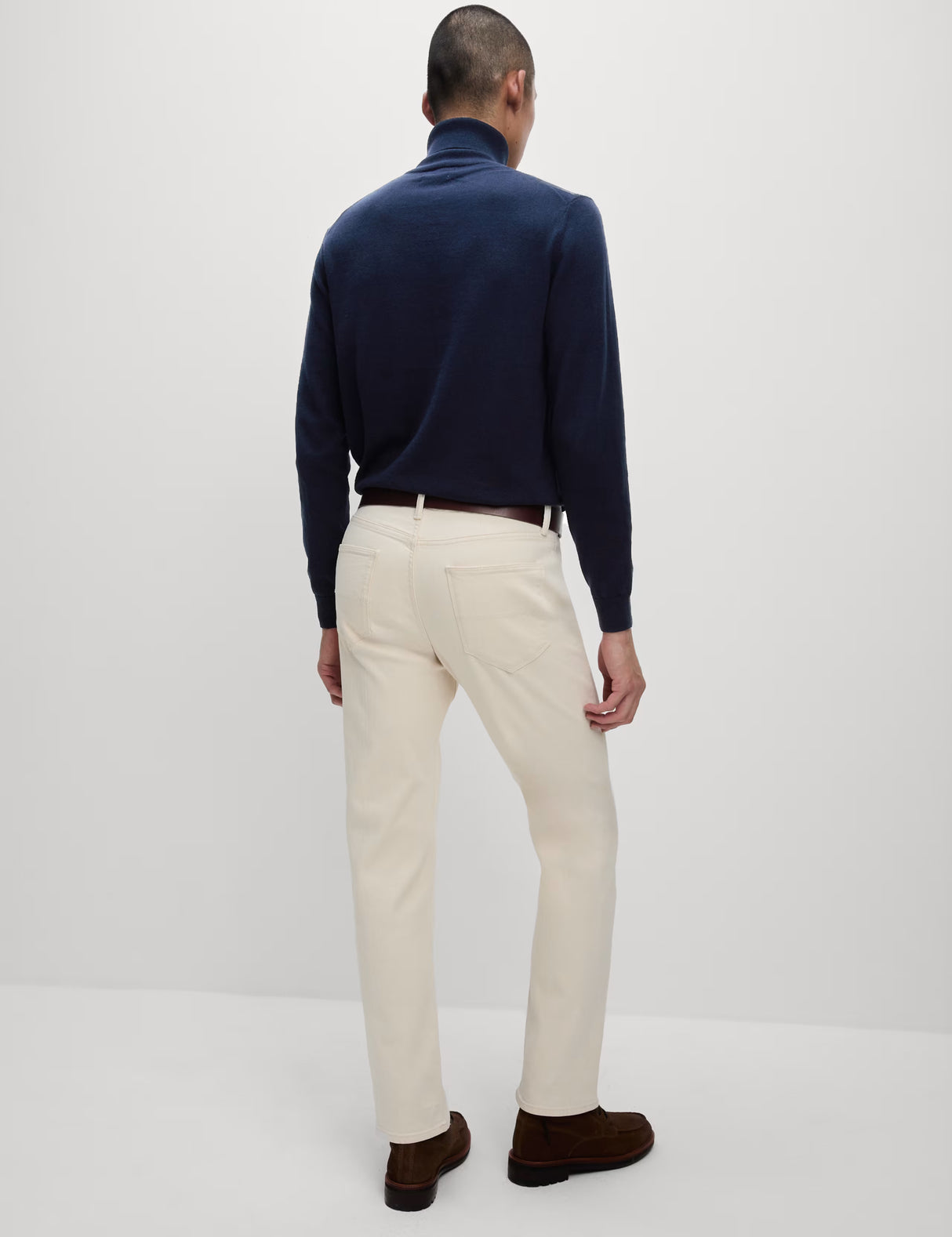 Pantalón elástico de corte recto