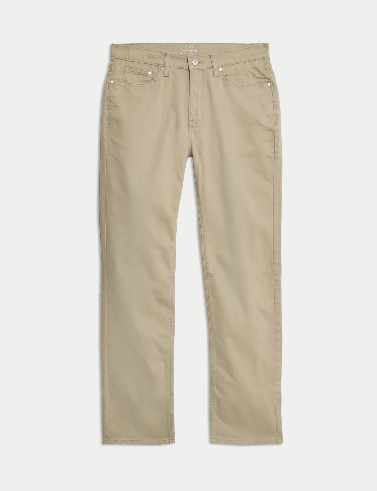 Pantalón elástico de corte recto