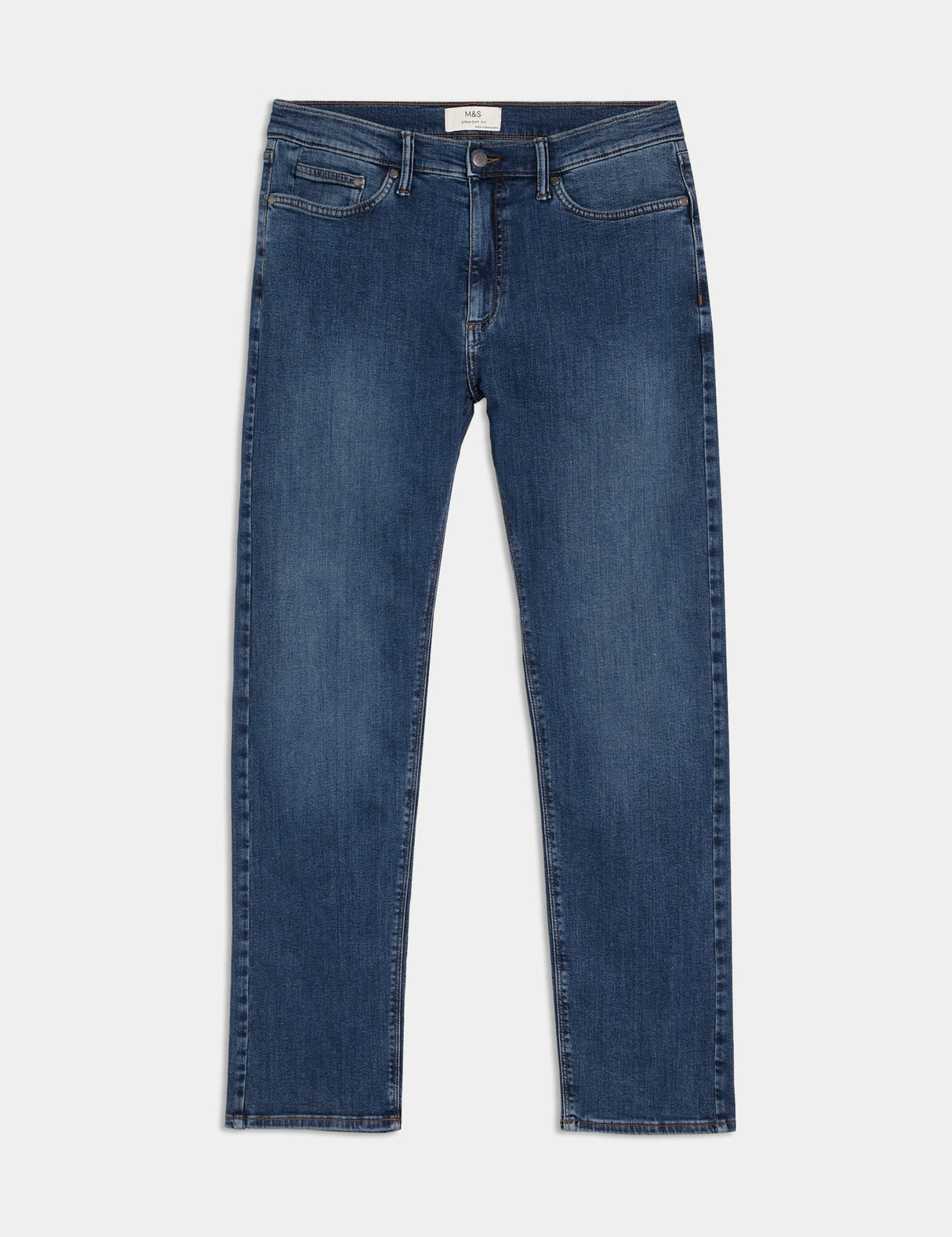 Pantalón elástico de corte recto