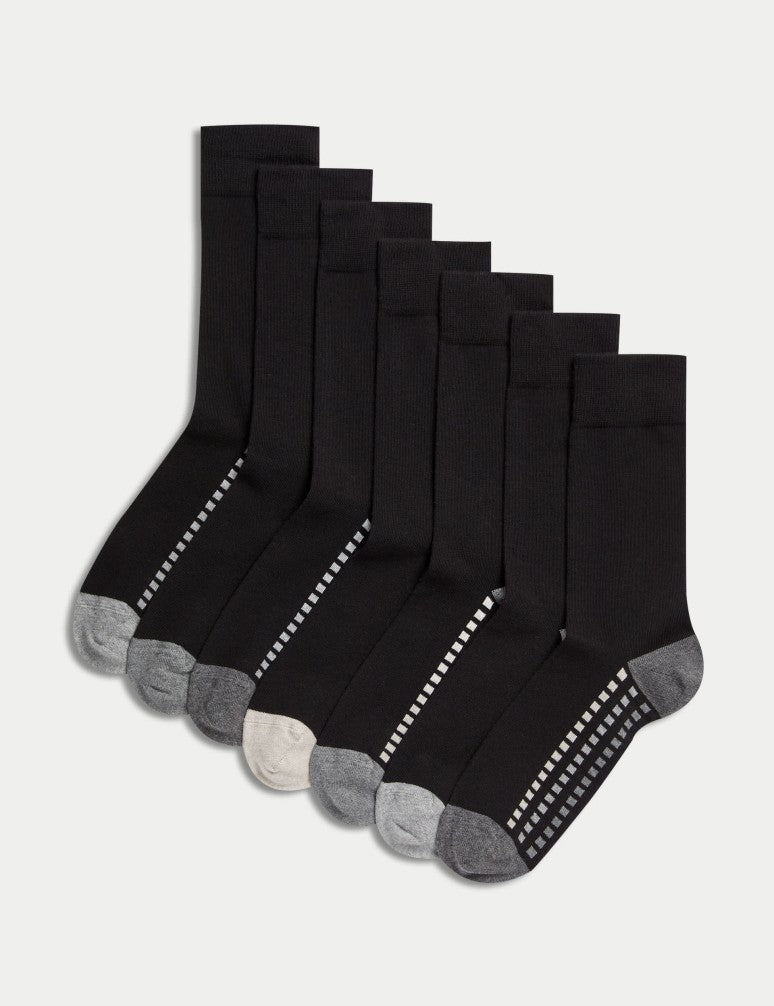 Pack de 7 pares de calcetines Freshfeet diseño talón