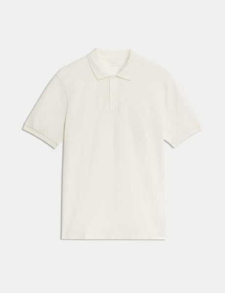 Polo liso de manga corta