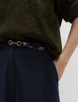 Pantalón de tela de estilo culotte