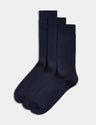 Pack de 3 pares de calcetines de algodón egipcios Autograph
