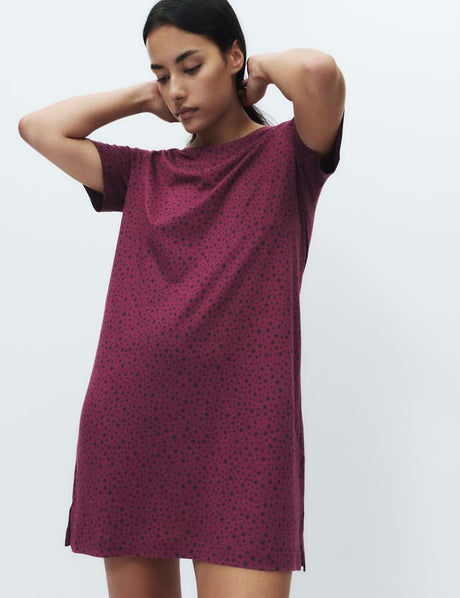 Camisola de manga corta estampada