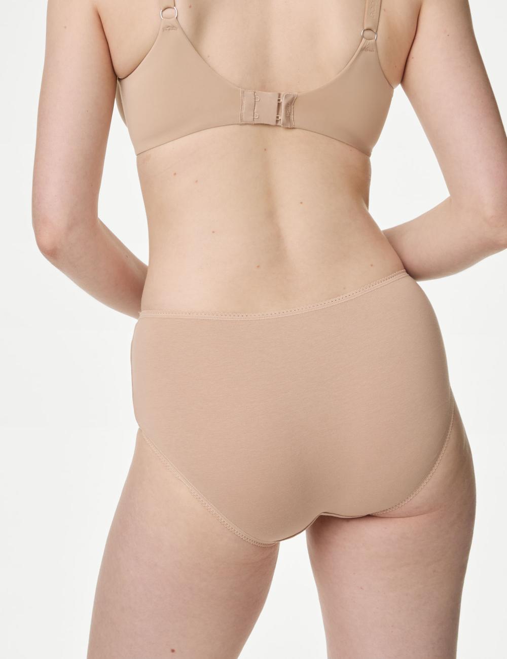 Pack x5 bragas altas lisas