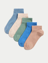 Pack de 5 pares de calcetines trainers con canalé