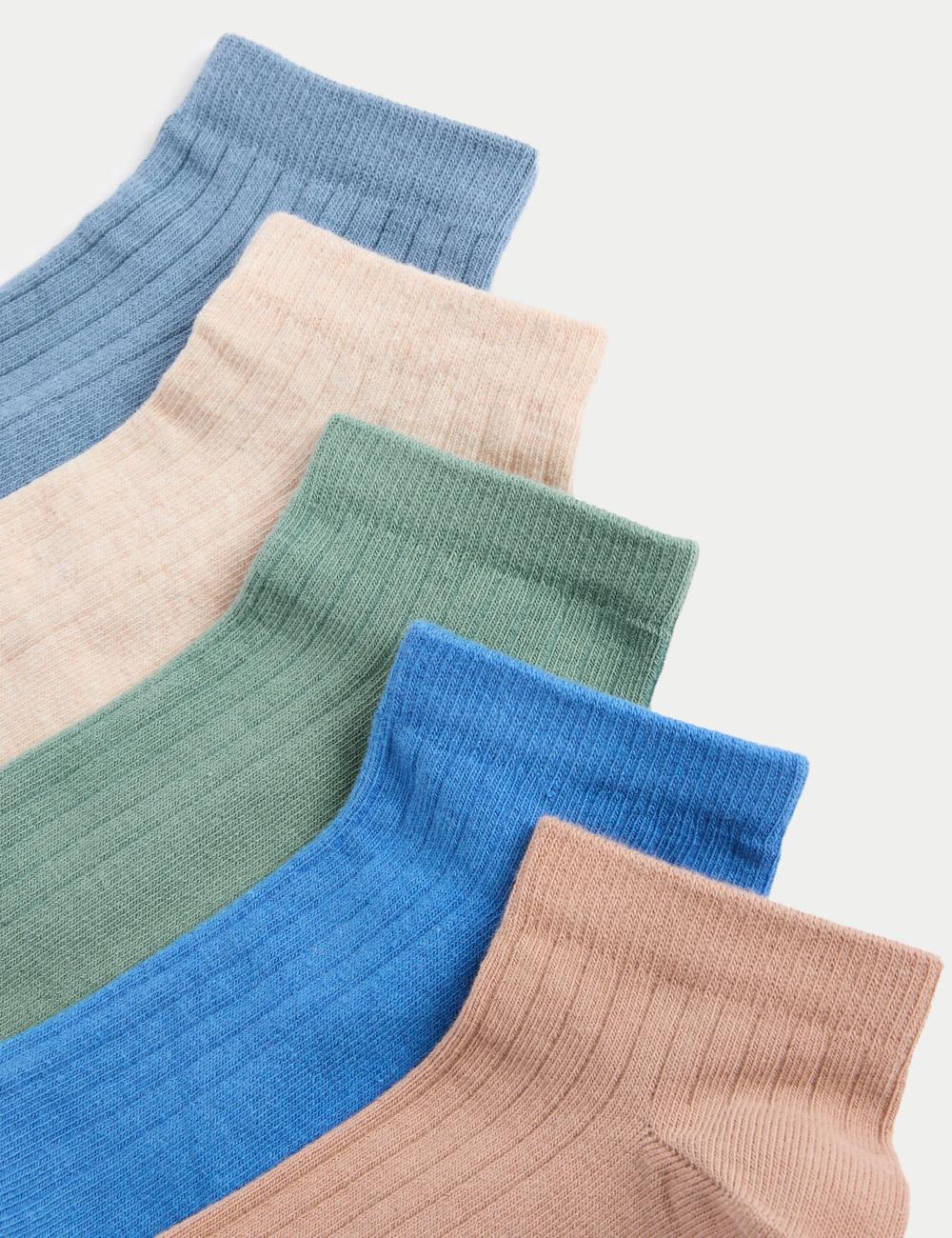 Pack de 5 pares de calcetines trainers con canalé