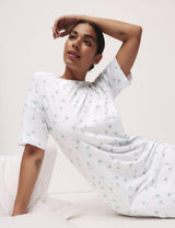 Camisón largo de manga corta diseño