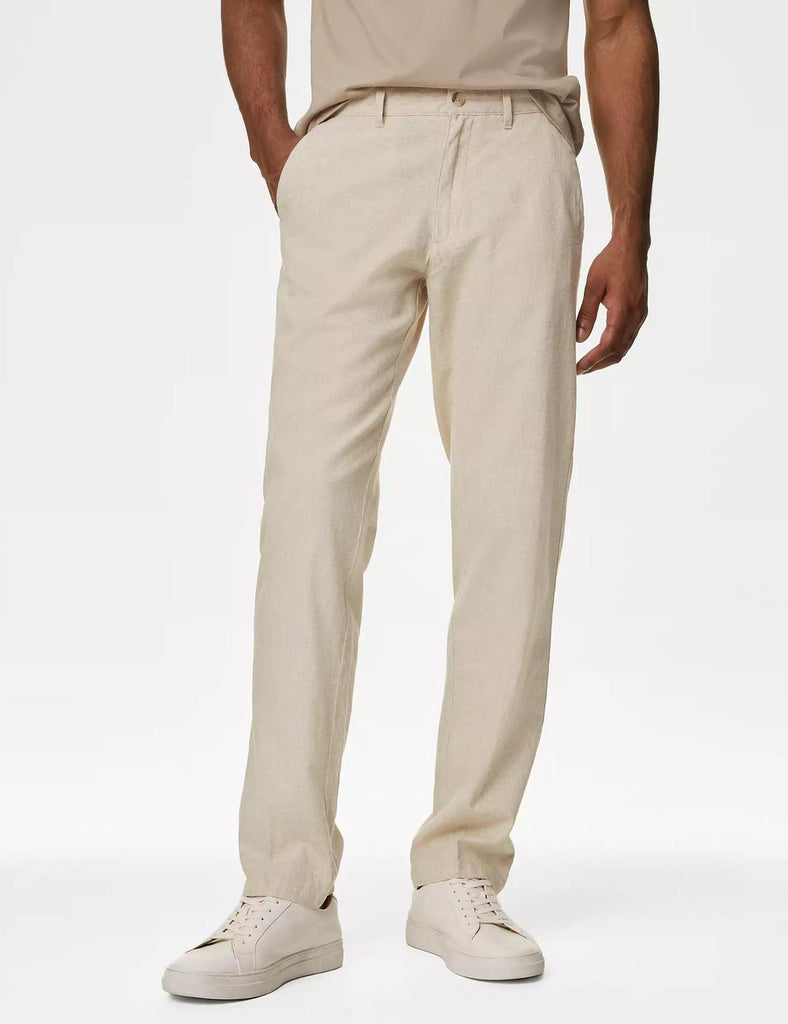 Pantalón chino de lino