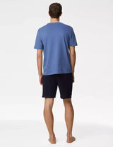 Pijama corto de punto liso