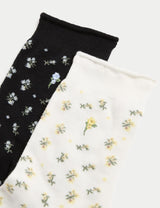 Pack 2 calcetines con diseño floral