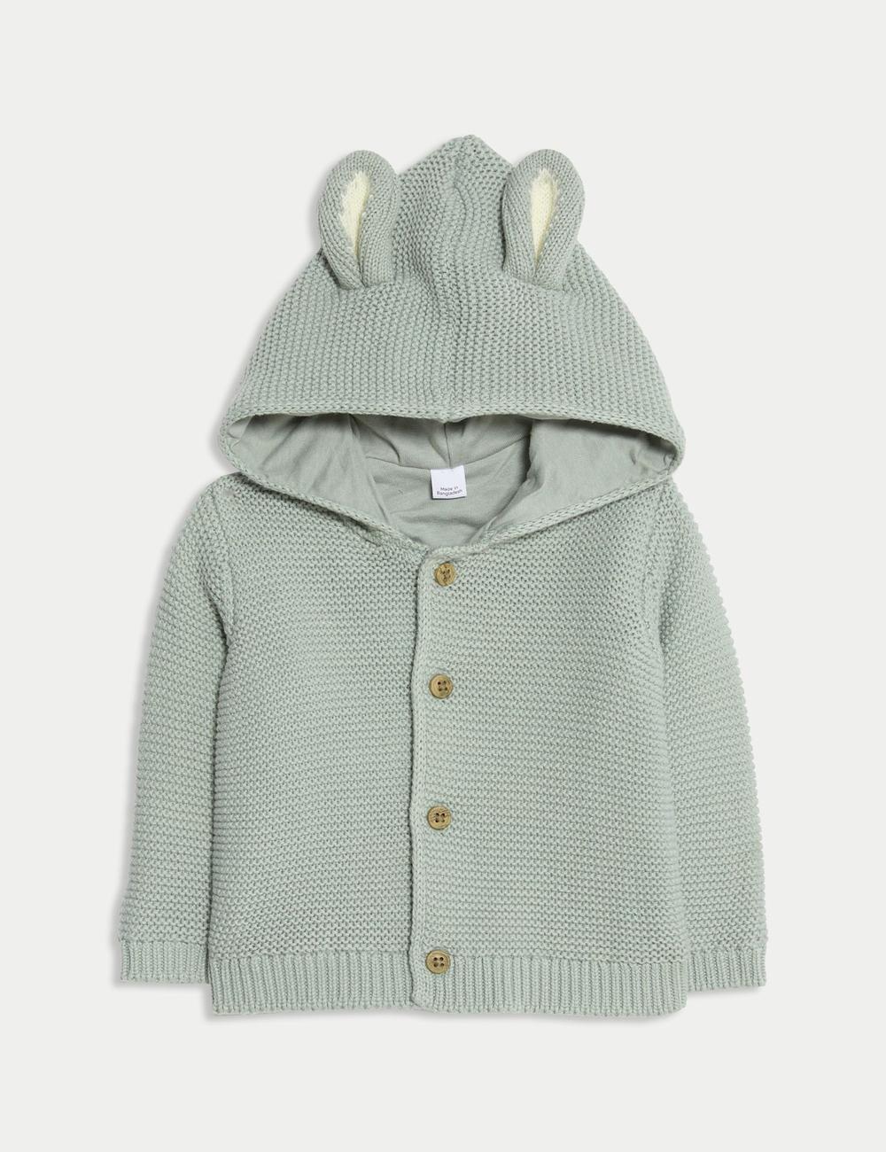 Cárdigan de bebé con capucha