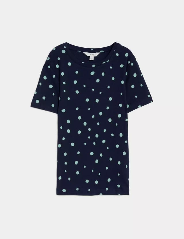 Camiseta estampada de manga corta
