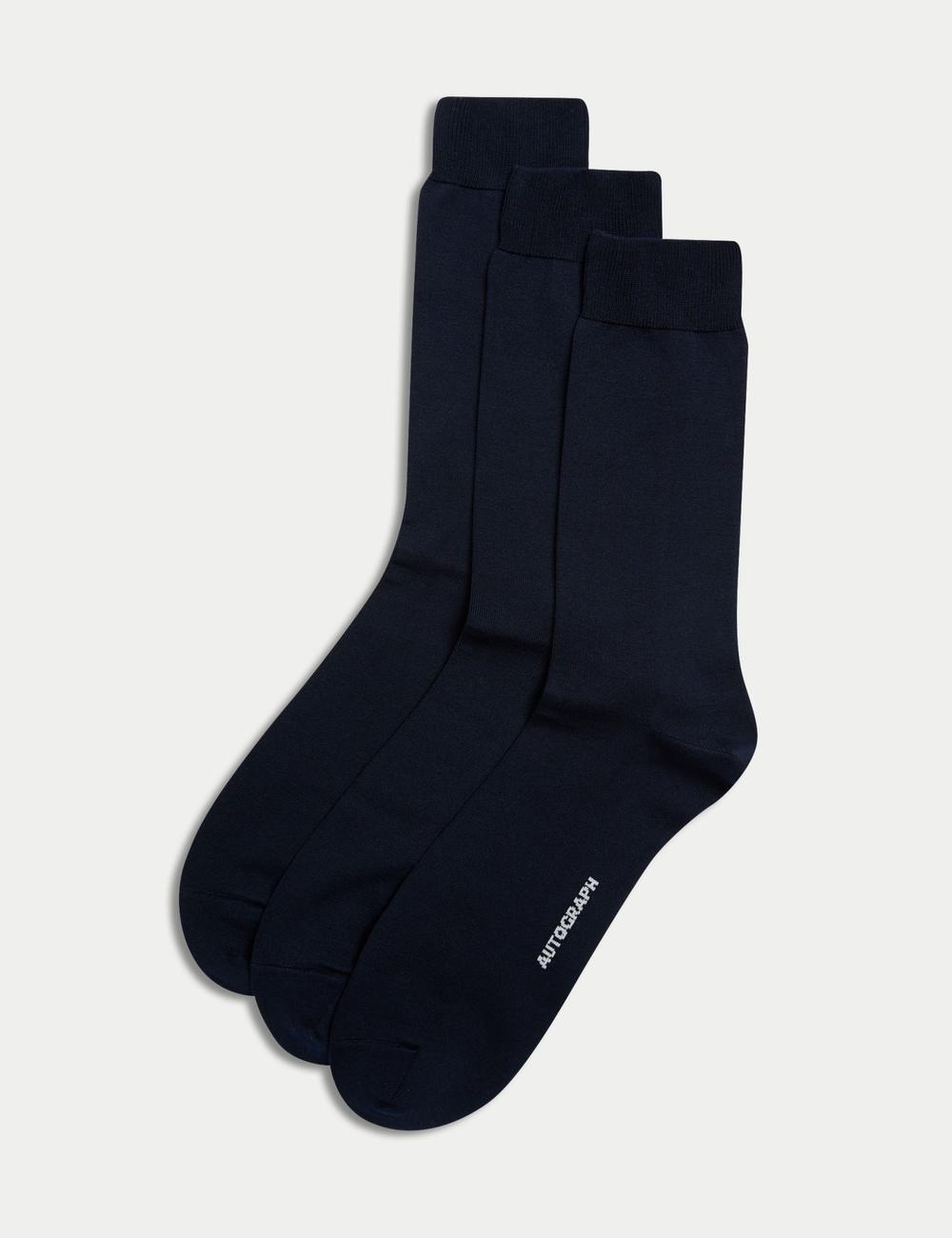 Pack de 3 pares de calcetines de algodón egipcio