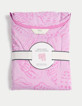 Pijama de diseño con  manga corta y pantalón pesquero FP