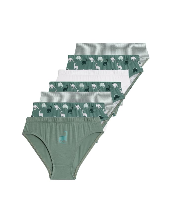 Pack de 7 briefs con diseño Dinosaurios