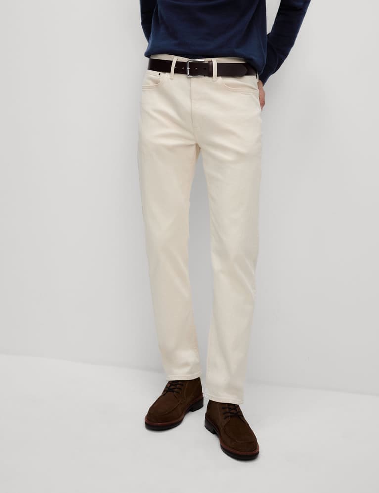 Pantalón elástico de corte recto