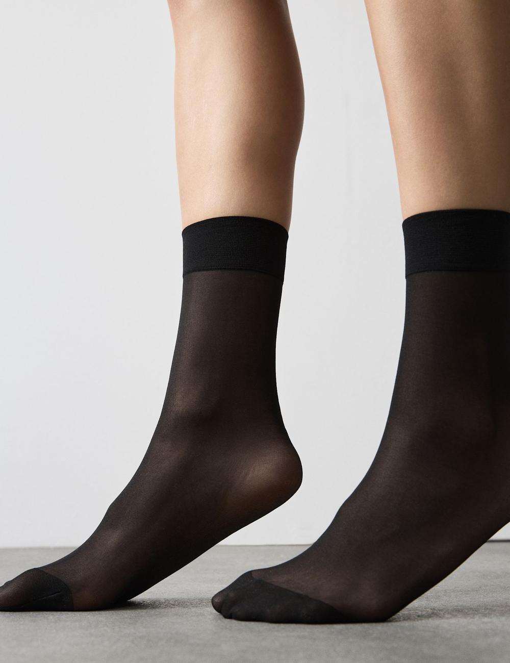 Pack 4 medias al tobillo 10 Denier