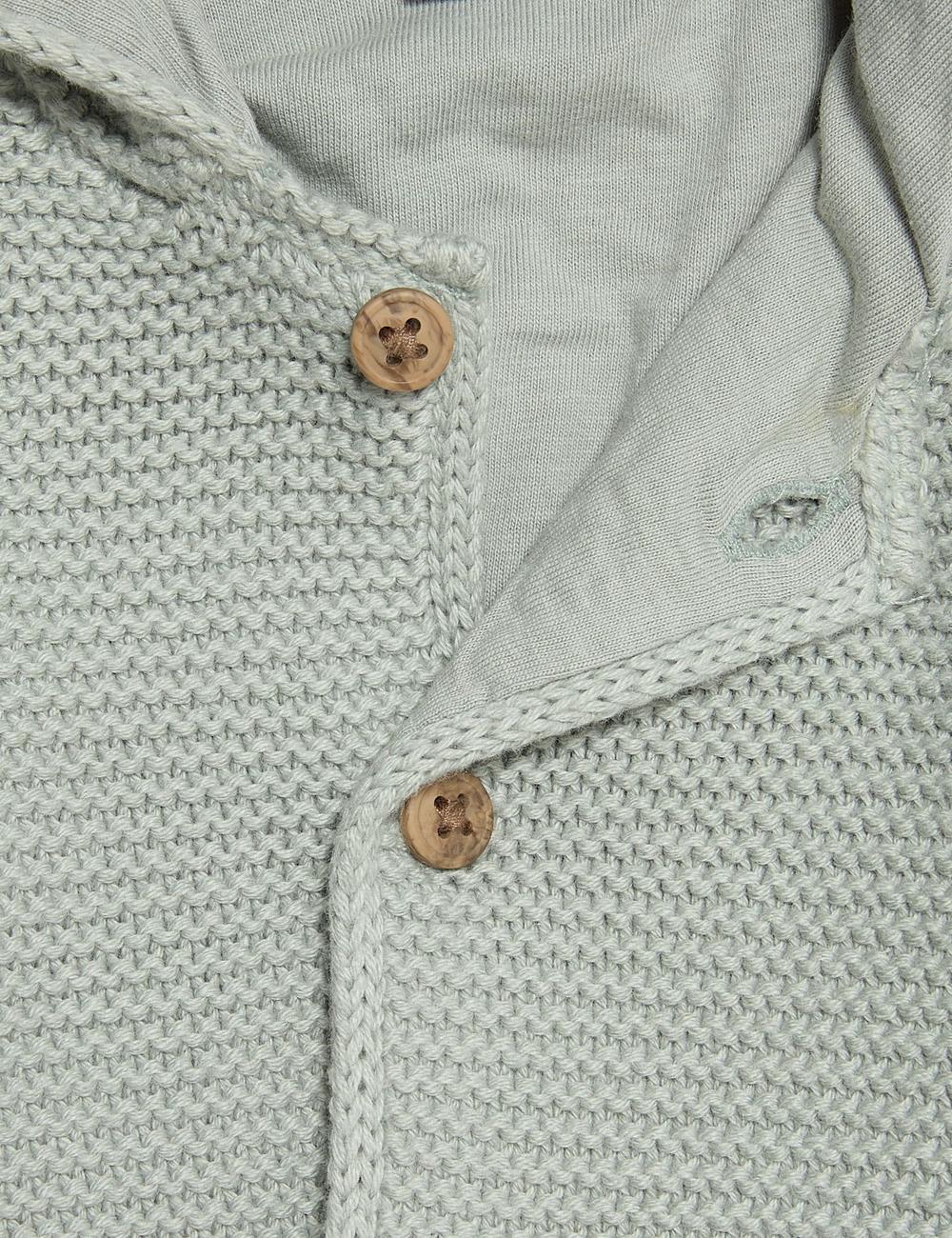 Cárdigan de bebé con capucha