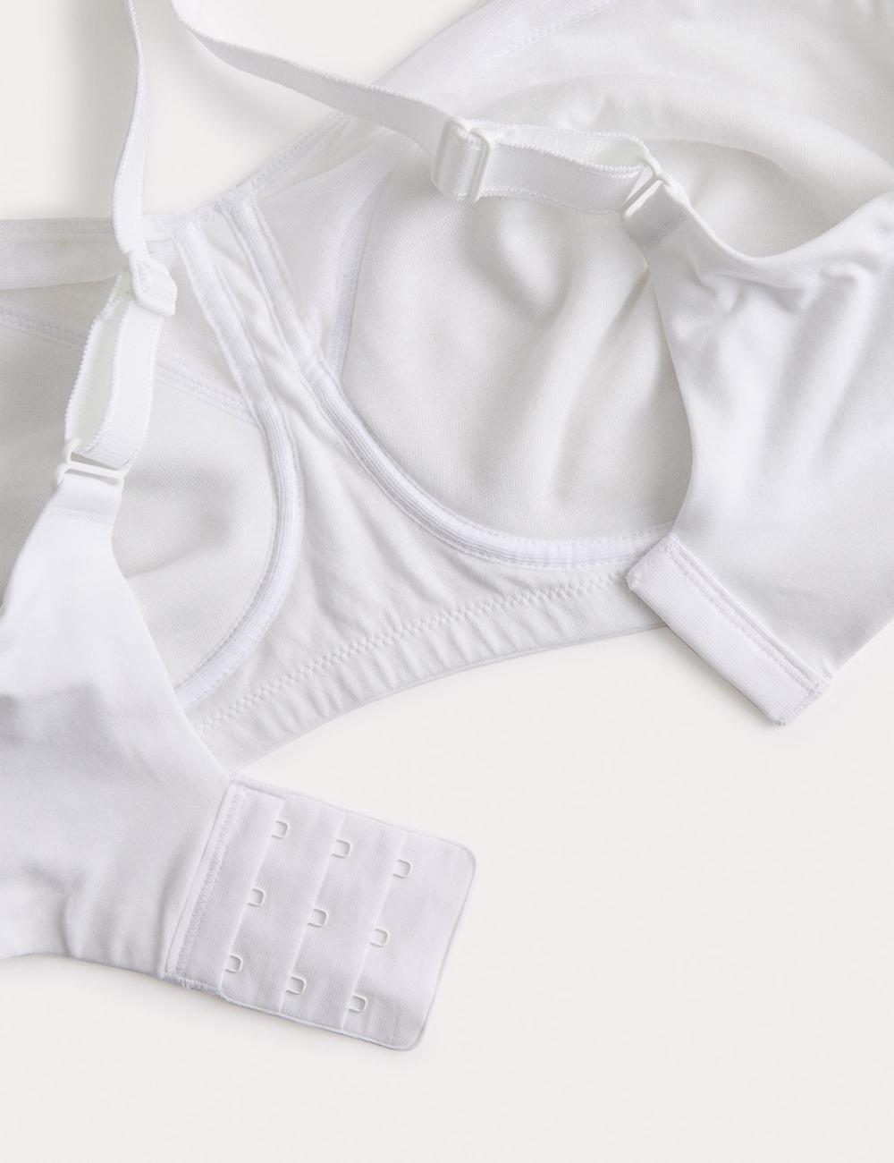 Sujetador sin aro de algodón sujeción total