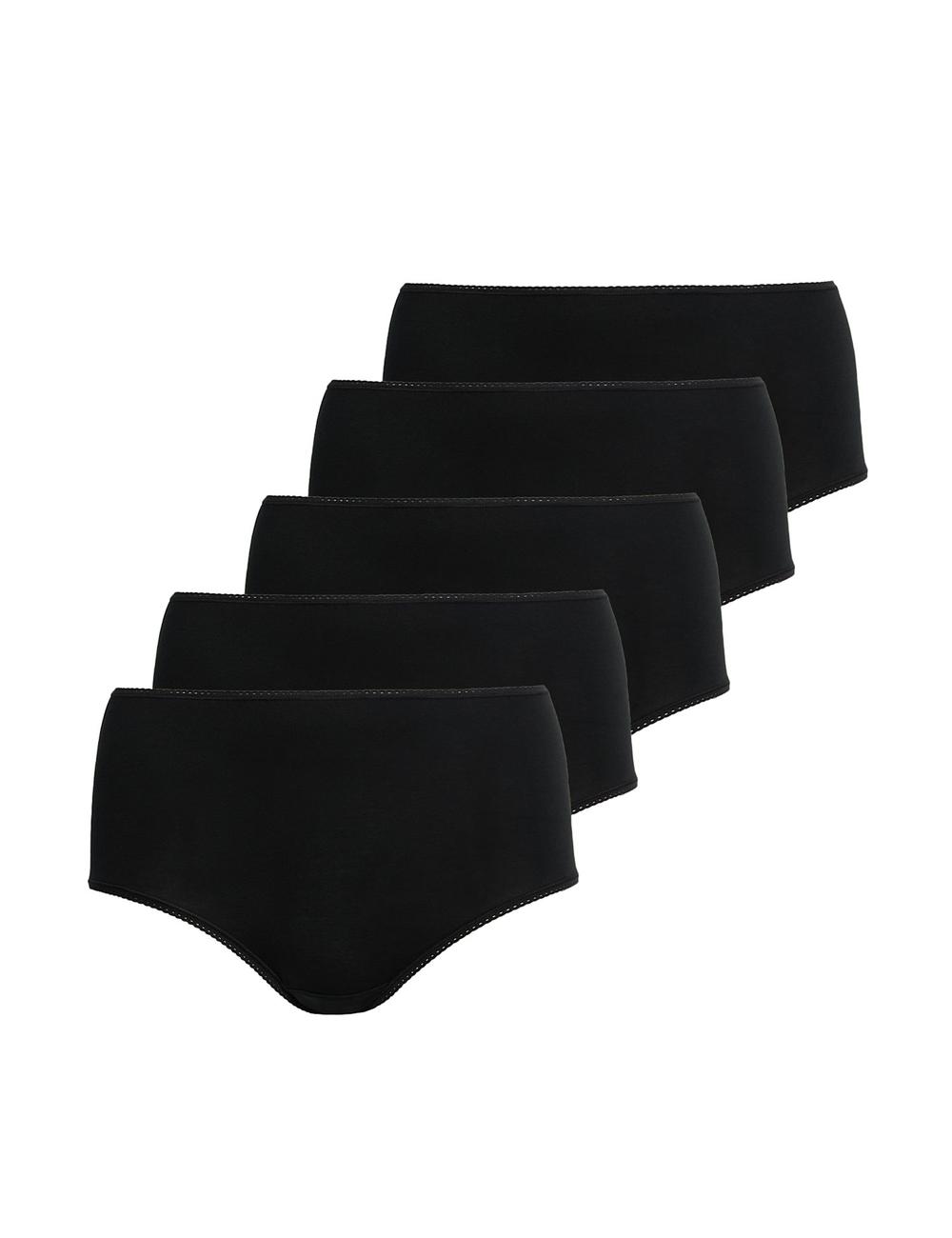 Pack x5 bragas altas lisas