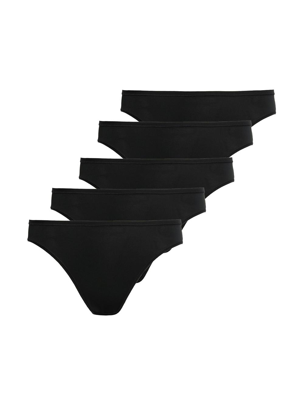 Pack x5 bragas altas microfibra