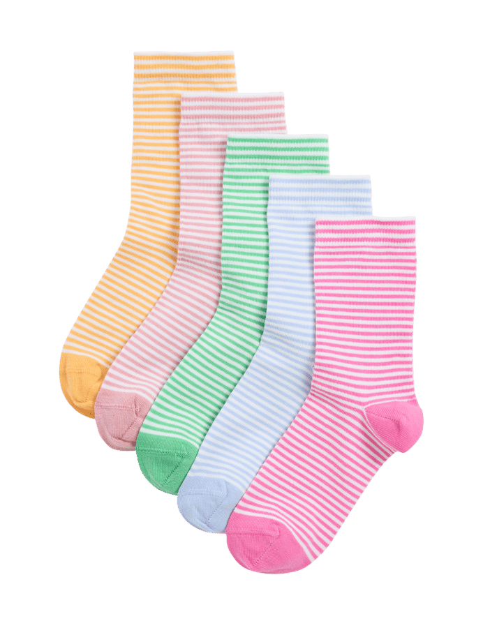 Pack de 5 pares de calcetines a rayas