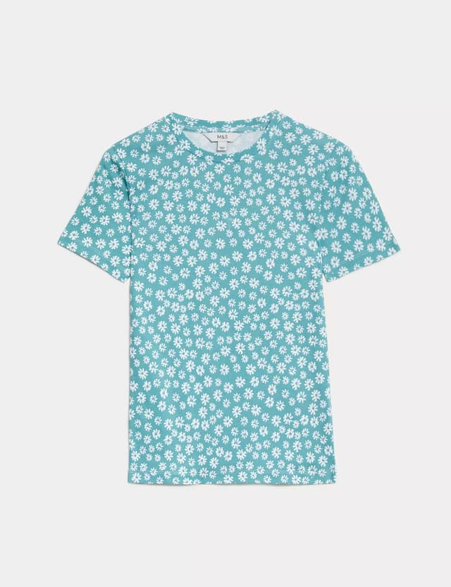 Camiseta estampada de manga corta