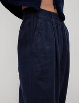 Pantalón pescador de lino viscosa