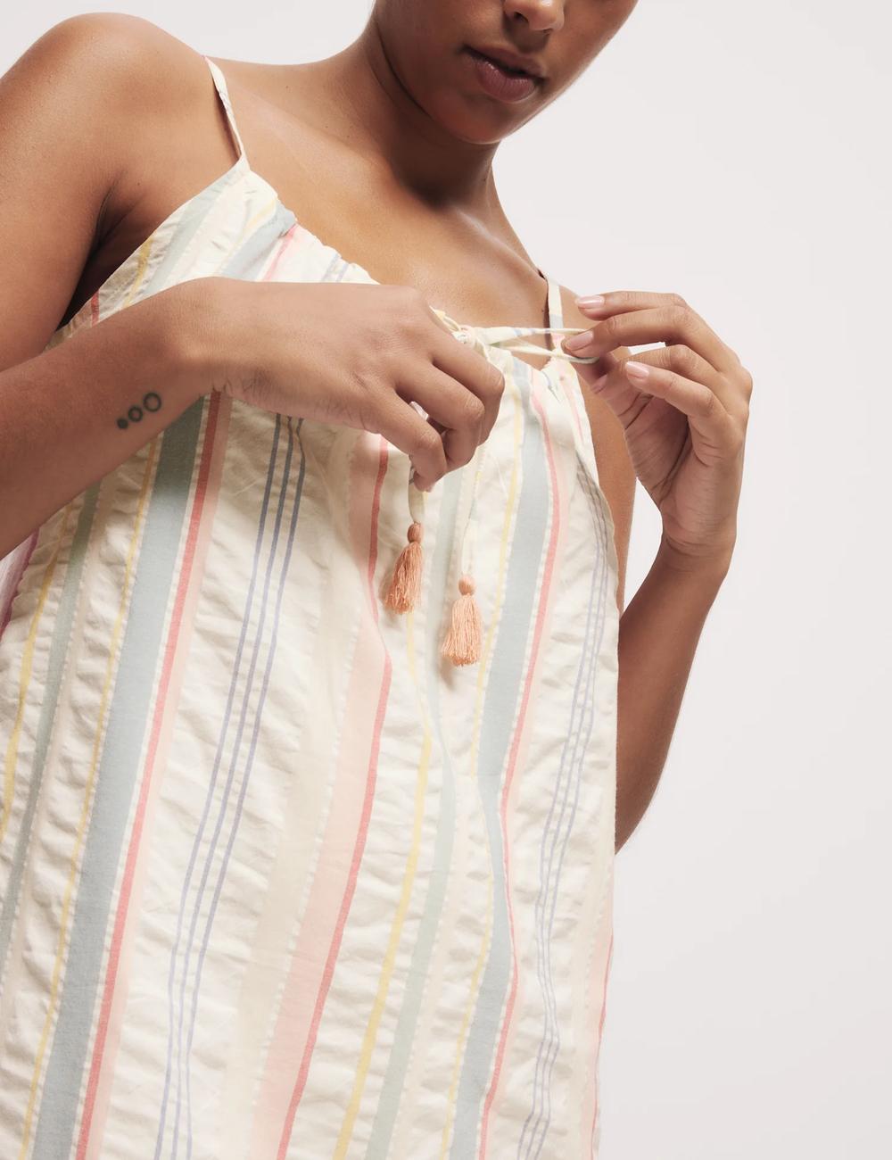 Camisola de tiros de rayas