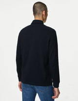 Polo de manga larga liso