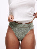 Pack 5 bragas altas detalle encaje