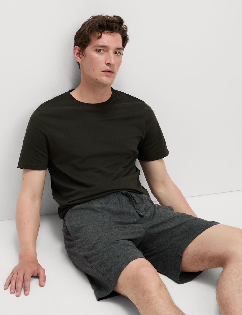 Pijama corto de punto liso