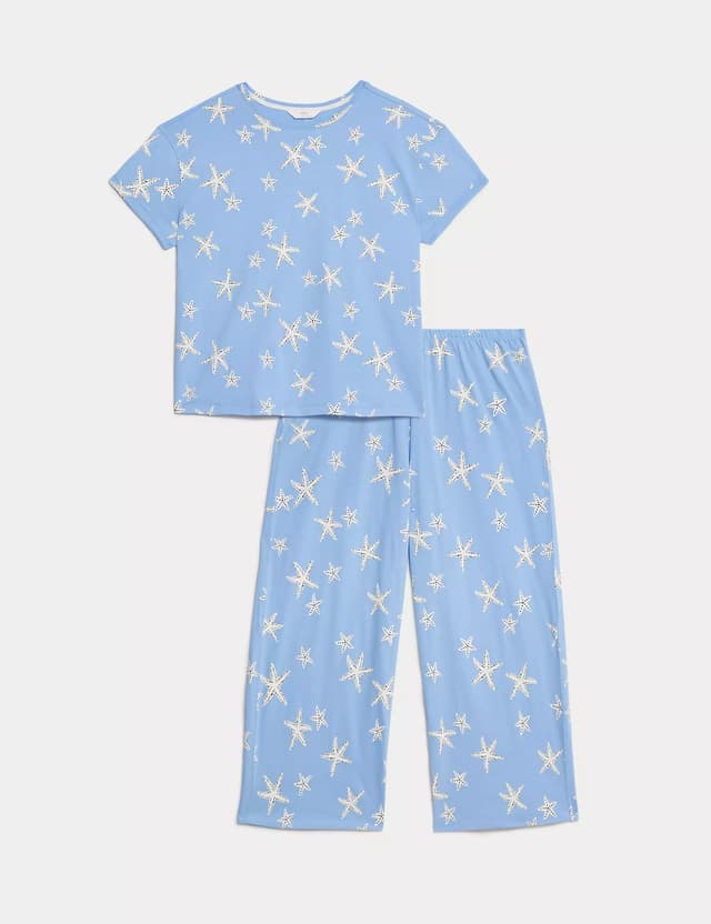 Pijama de largo pescador con manga corta
