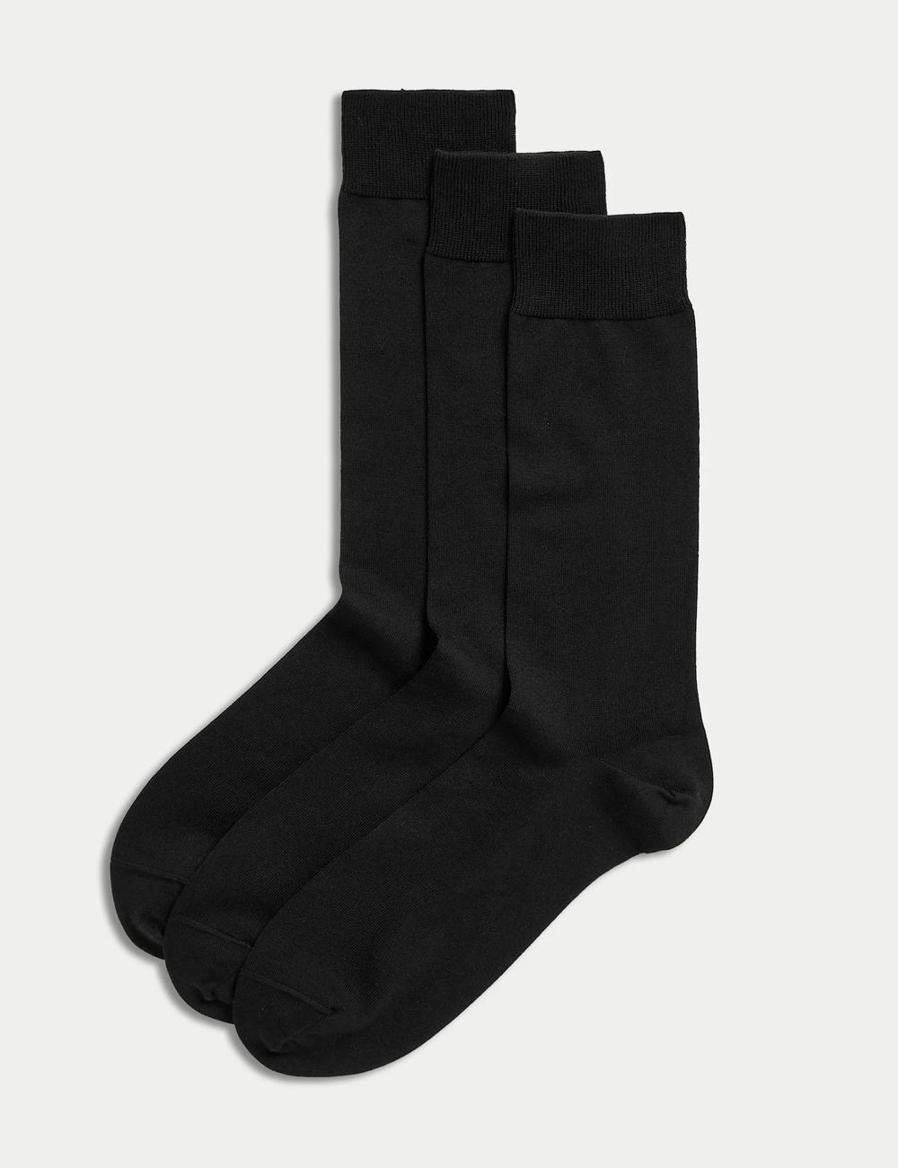 Pack de 3 pares de calcetines de algodón egipcio